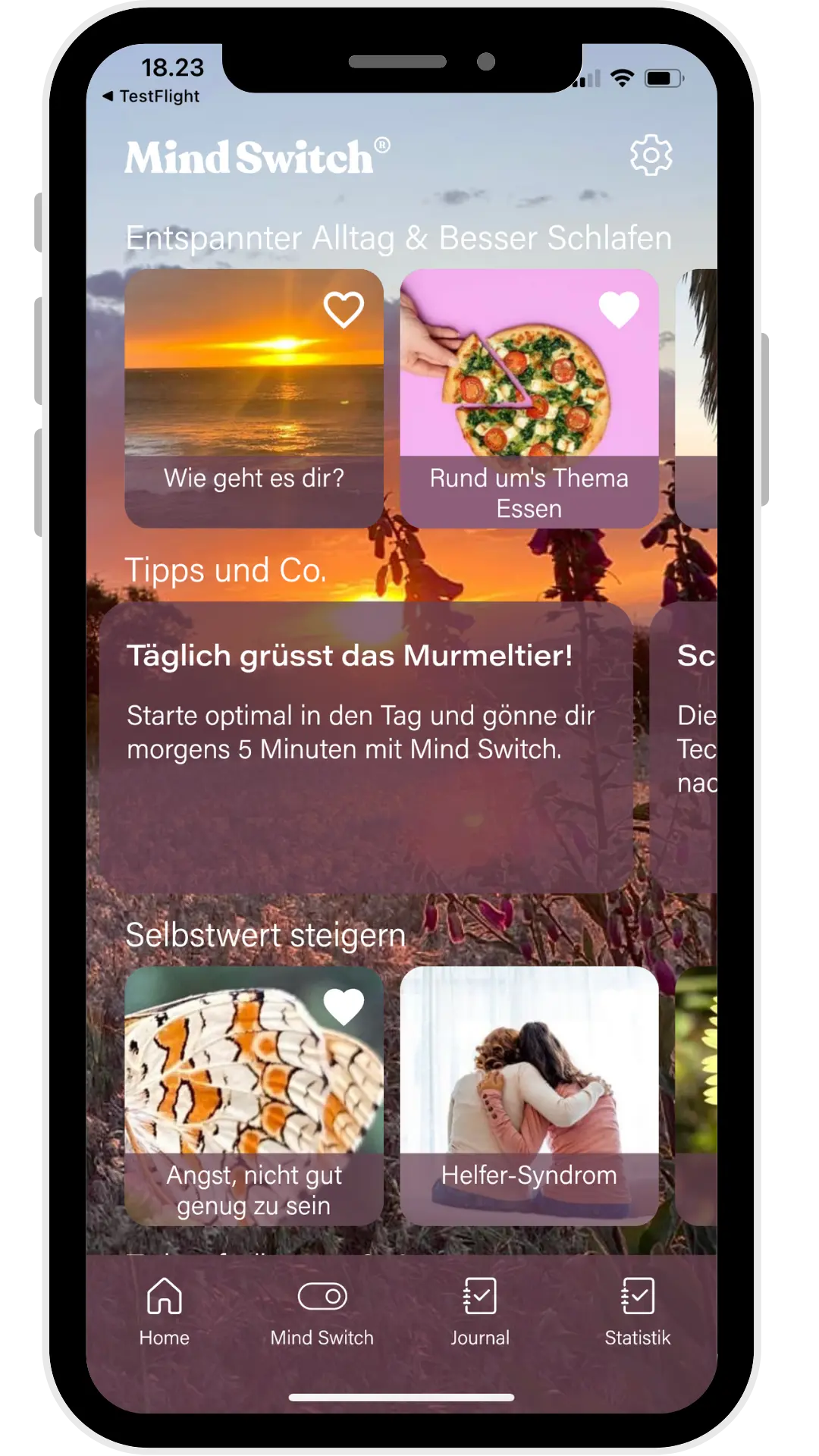 Mind Switch Home Screen Tipps
